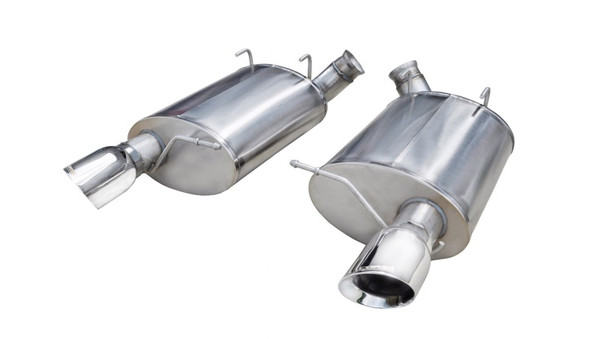 Corsa 2011-2012 Ford Mustang Shelby GT500 5.4L V8 Polished Sport Axle-Back Exhaust - 14320