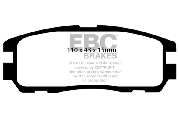 EBC 96-98 Acura SLX 3.2 Greenstuff Rear Brake Pads - DP6974