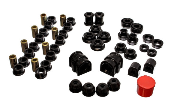 Energy Suspension 91-02 Saturn S Series Coupe/Sedan/Wagon Black Hyper-Flex Master Bushing Set - 18.18101G