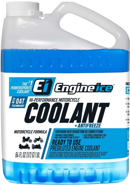 Engine Ice Hi-Performance Motorcycle Coolant + Antifreeze - 1/2 Gallon - 10850