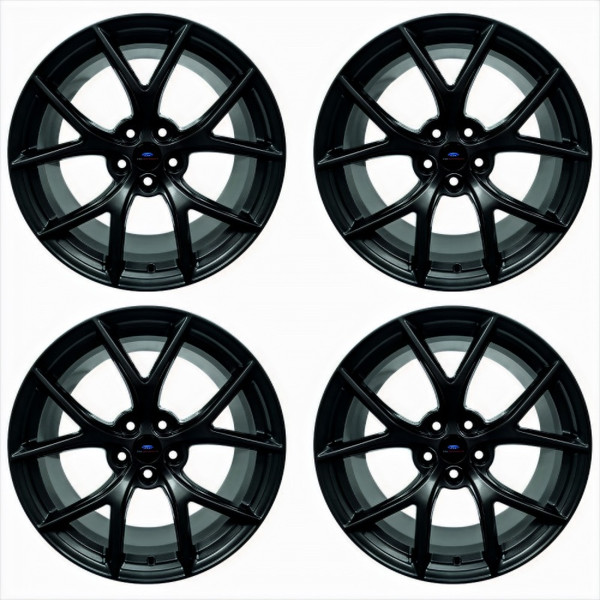 Ford Racing 15-20 Mustang19x9.5in & 19x10in Wheel Kit w/TPMS - Matte Black - M-1007K-DC19MB