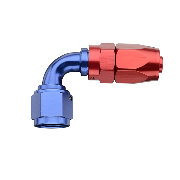 Fragola -8AN x 90 Degree Pro-Flow Hose End - Blue/Red - 229008