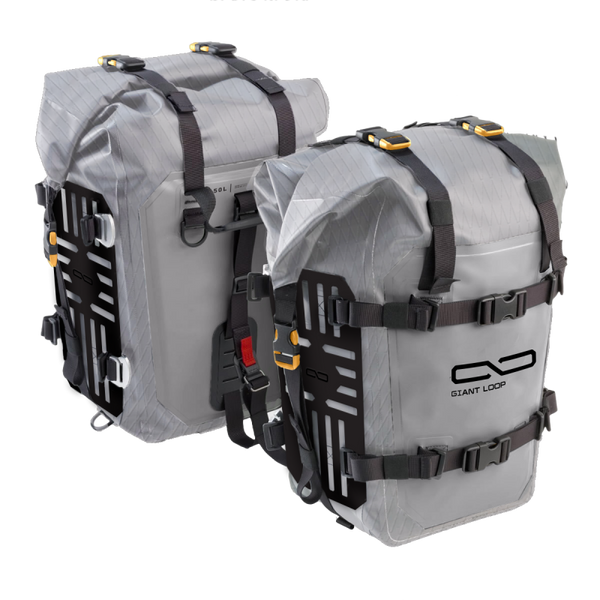 Giant Loop MotoTrekk Panniers 50L - Gray/Black - MTPN26