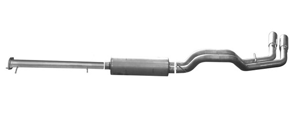 Gibson 15-19 GMC Sierra 2500 HD Base 6.0L 3in Cat-Back Dual Sport Exhaust - Stainless - 65647