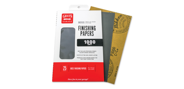 Griots Garage BOSS Finishing Papers- 1000g - 5 .5in x 9in (25 Sheets) - B1025