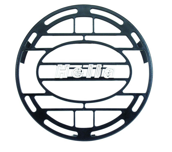 Hella Stone Shield Round Plastic Black Hella Logo Light Cover - 148995001