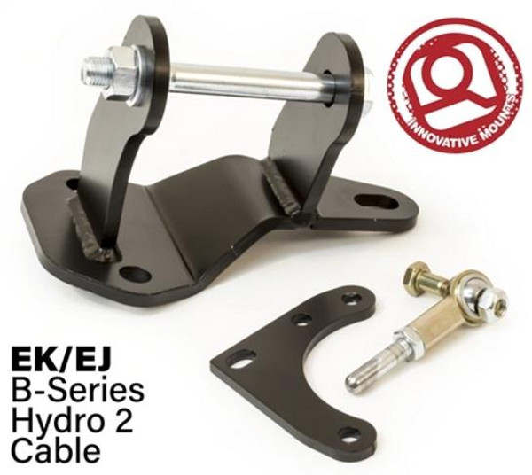 Innovative 96-00 Civic B-Series Black Steel Hydro to Cable Trans Conversion Bracket and Actuator - 40020