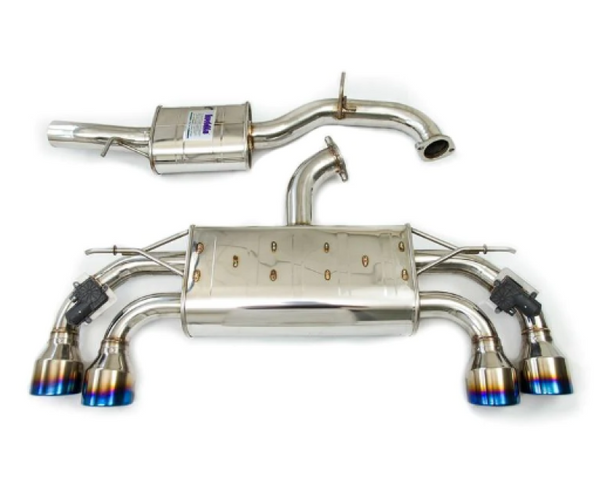 Invidia 18-21 Volkswagen Golf MK7.5 Valved Q300 Rolled Titanium Tip Cat-Back Exhaust - HS17GFR753V4RT