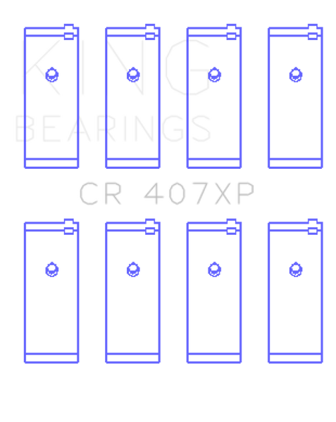 King Engine Bearings Nissan CA18DET (Size STD) Performance Rod Bearing Set - CR407XP