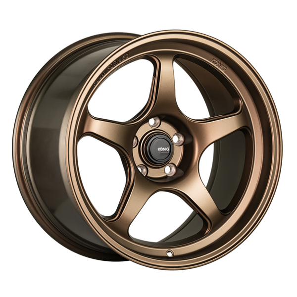 Konig Hyperspec 17x8 4x100 ET40 Matte Bronze Wheel (Knurled Bead) - HP87100408
