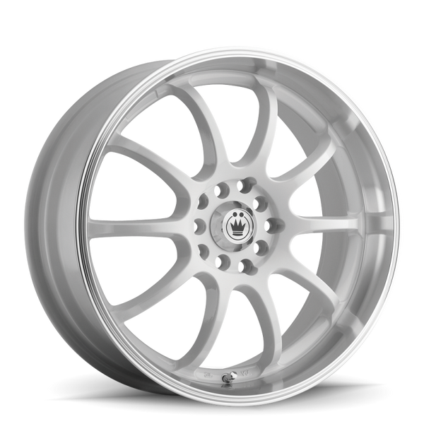 Konig Lightning 16x7 10x100/114.3 ET40 White/Machine Lip - LI67T0440W