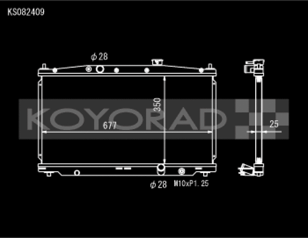 Koyo 11-16 Honda CR-Z 1.5L Hybrid (MT) / 09-14 Honda Fit (MT) Radiator - KS082409
