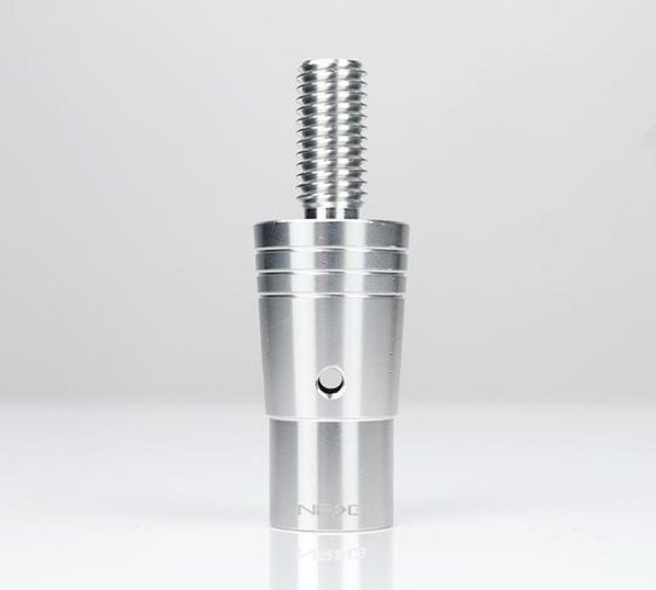 NRG 14mm Euro Aluminum Adapter w/ M10x1.5 Thread Pitch - Silver - SKA-014SL