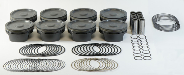 Mahle MS Piston Set GM LS 427ci 4.125in Bore 4in Stk 6.125in Rod .927 Pin -25cc 9.9 CR Set of 8 - 930221825