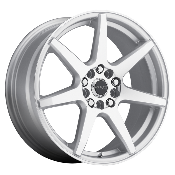 Raceline 131S Evo 15x7in / 5x100/5x114.3 BP / 40mm Offset / 72.62mm Bore - Silver & Machined Wheel - 131S-57089+40