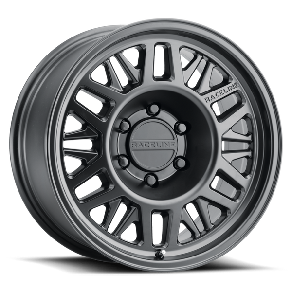 Raceline 451B Ryno 17x7.5in / 5x160 BP / 50mm Offset / 65.1mm Bore - Satin Black Wheel - 451B-77556+50