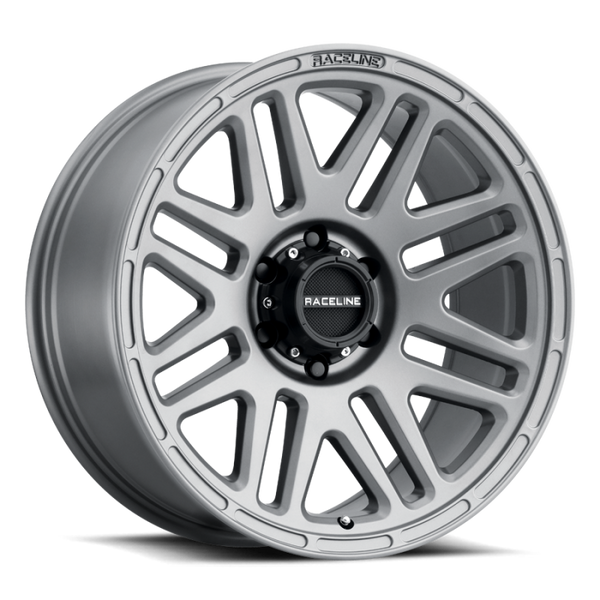 Raceline 944GS Outlander 18x9in / 5x139.7 BP / 12mm Offset / 106.5mm Bore - Greystone Wheel - 944GS-89055+12
