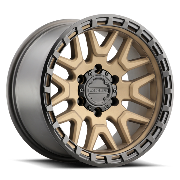 Raceline 953BZ Krank 17x8.5in / 6x139.7 BP / 18mm Offset / 106.1mm Bore - Bronze Wheel - 953BZ-78560+18