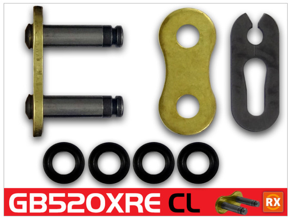 RK Chain GB520XRE-CLIP - Gold - GB520XRE-CL