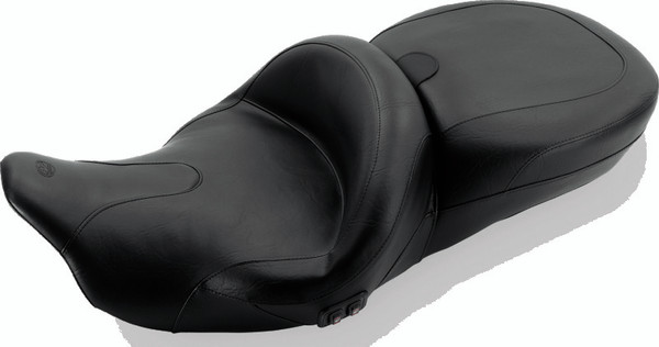 Mustang 08-21 Harley Electra Glide,Rd Glide,Rd King,Str Glide Touring Summit 1PC Seat - Black - 76863