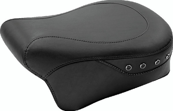 Mustang 00-15 Harley Softail Standard Rear Tire Fastback 1PC Seat w/ Diamond Stitch - Black - 76892