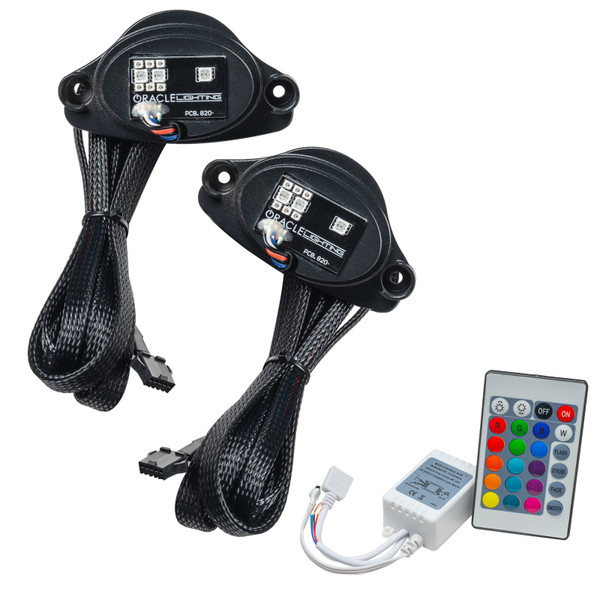 Oracle 20-21 Chevy Corvette C8 RGB+A Headlight DRL Kit - ColorSHIFT w/ Simple Controller - 1442-504