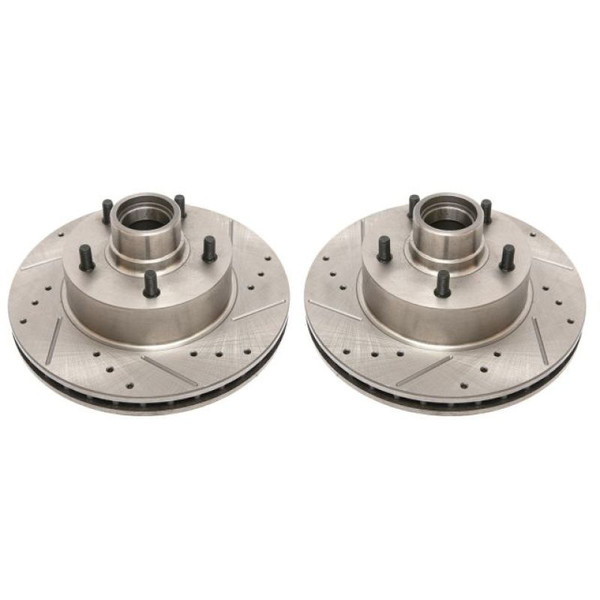 Power Stop 1990 Chevrolet Caprice Front Evolution Drilled & Slotted Rotors - Pair - AR8208XPR