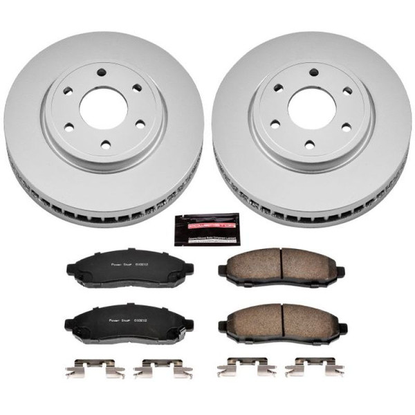 Power Stop 05-18 Nissan Frontier Front Z17 Evolution Geomet Coated Brake Kit - CRK4611
