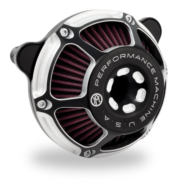 Performance Machine 23-Up CVO, 2024 Touring Max HP Air Cleaner - Contrast Cut - 0206-2164-BM