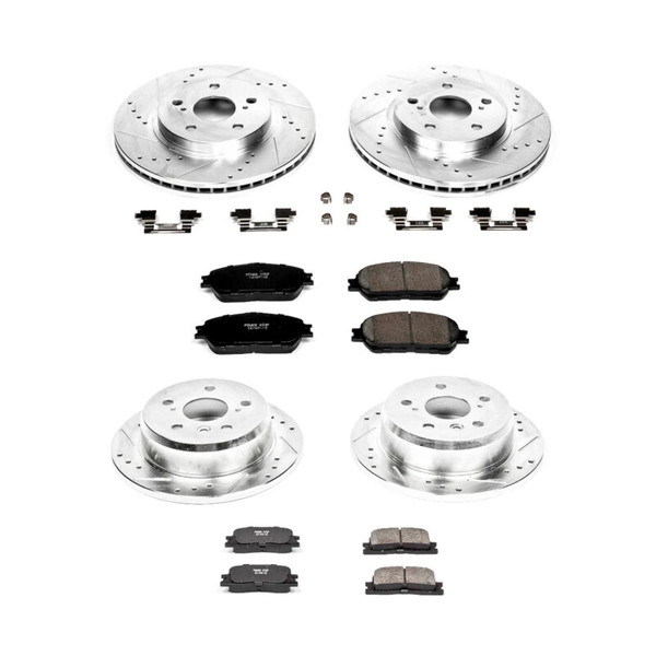 Power Stop 05-06 Toyota Camry Front and Rear Z23 Evolution Brake Kit - K2413