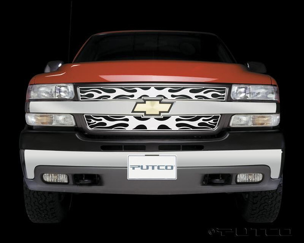 Putco 07-14 Chevrolet Suburban Flaming Inferno Stainless Steel Grille - 89158