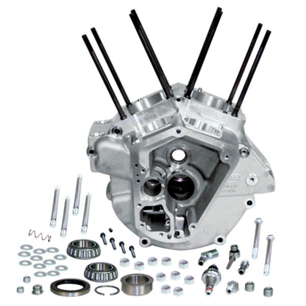 S&S Cycle 84-91 BT w/ Stock Bore Super Stock Alternator Style Crankcase -Natural - 31-0000