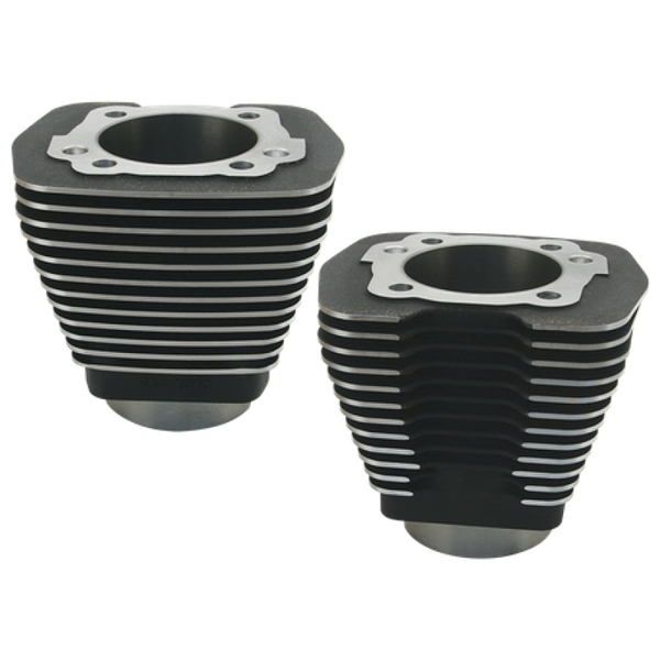 S&S Cycle 84-99 BT w/ 96in Engines w/ Stock Heads 3-5/8in Bore Cylinders - Wrinkle Black - 91-7700