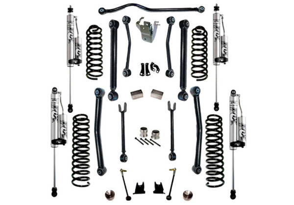 Superlift 07-18 Jeep Wrangler JK 4WD 4in Suspension Lift Kit w/ Fox 2.0 Res Shocks - K997FX