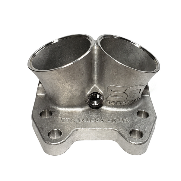 Ticon Industries 2.25in T4 Collector w/ Divided Inlet - Sequence Manufacturing - 903-35724-1010