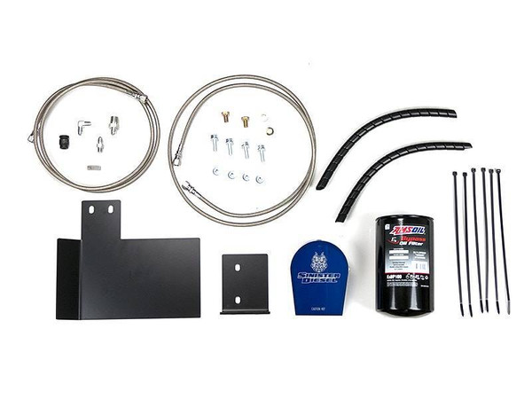 Sinister Diesel 99-03 Ford 7.3L Bypass Oil Filter System - SD-EOF-7.3