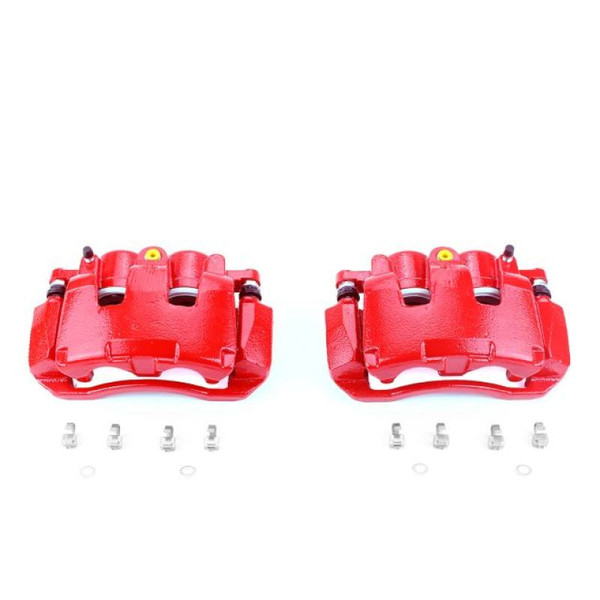 Power Stop 07-09 Chrysler Aspen Front Red Calipers w/Brackets - Pair - S5054