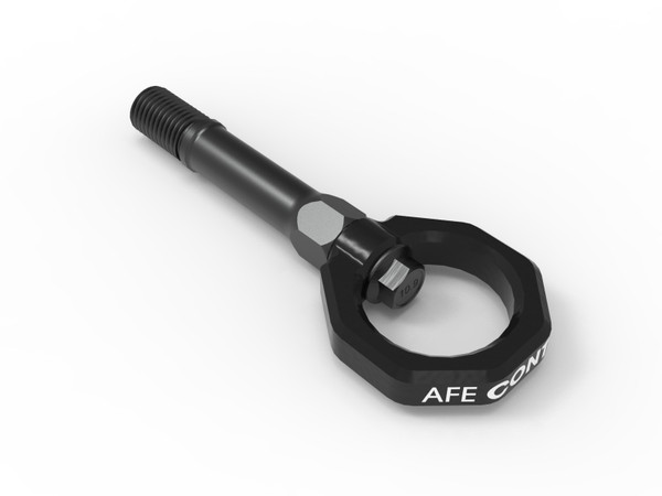 aFe CONTROL Front Tow Hook Nissan Z 23-25 V6-3.0L0 Black - 450-712001-B