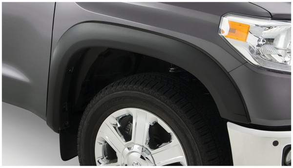 Bushwacker 07-13 Toyota Tundra Fleetside OE Style Flares 4pc w/ Factory Mudflap - Black - 30909-02