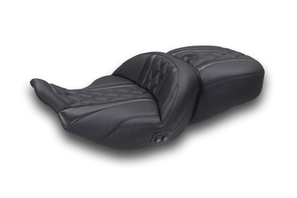 Mustang 2023-2025 Harley CVO Road Glide (ST) Heated Standard Reach One-Piece, 2 UP Seat Black - 89410