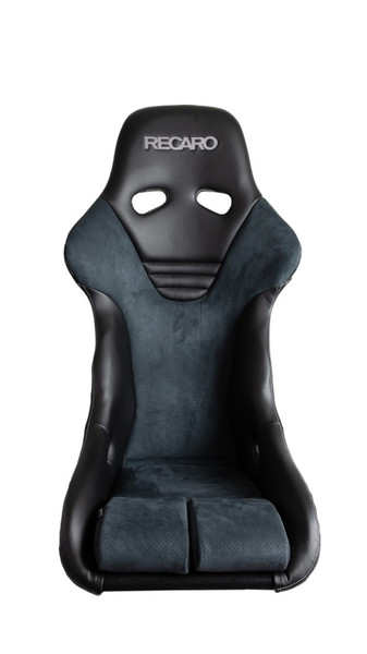 Recaro RS-G Motorsport Seat - Black Leather/Grey Alcantara (4/5/6 Point Belt) - NA-081.20.856