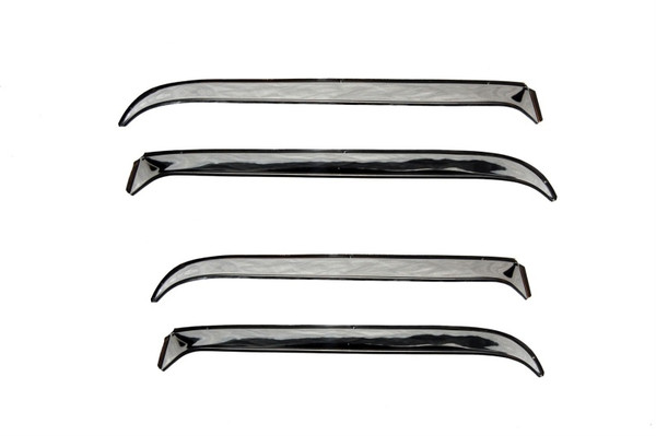 AVS 81-89 Lincoln Town Car Ventshade Front & Rear Window Deflectors 4pc - Stainless - 14202