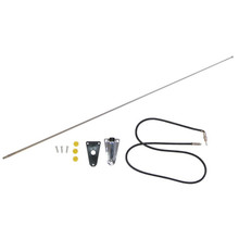 Omix Chrome Antenna Kit 76-95 Jeep CJ & Wrangler - 17214.01