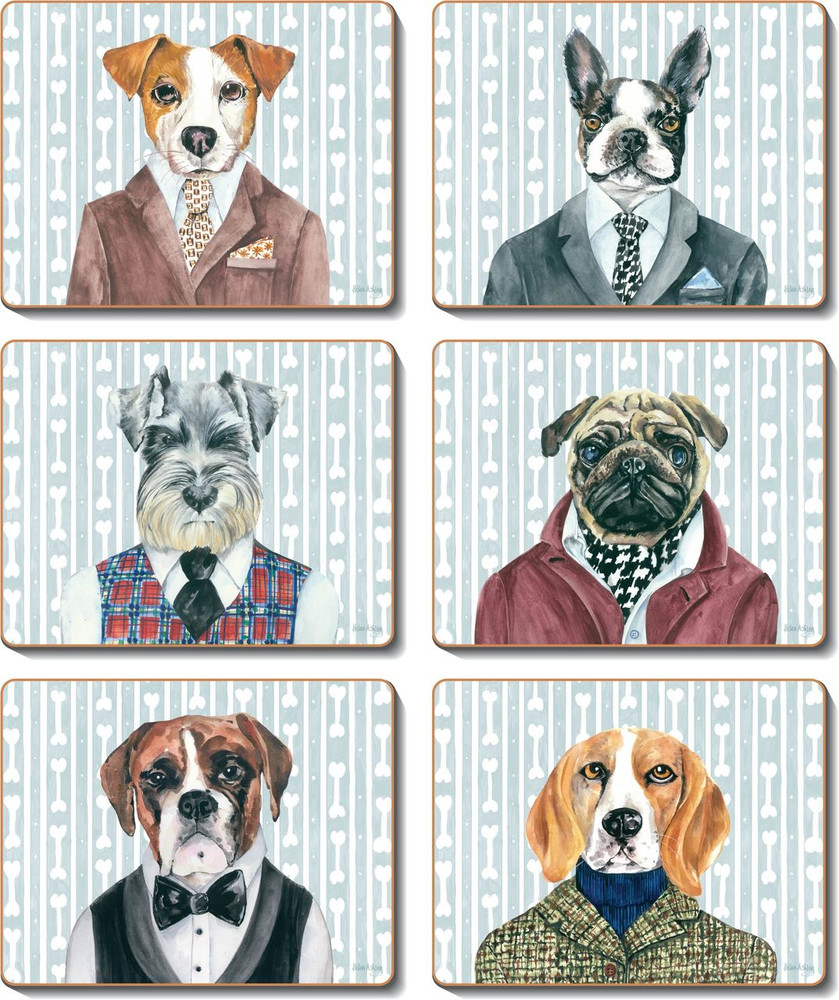 Placemats with dogs on them clearance
