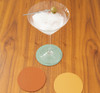 Round Blue Togo Coasters