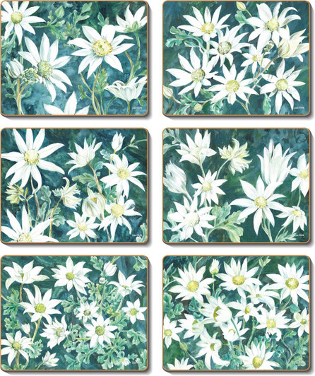 Flannel Flower Placemats