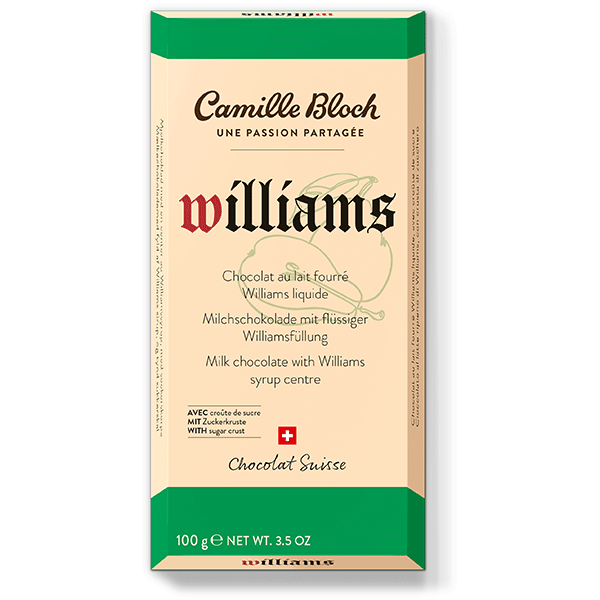 Camille Bloch Milk Chocolate Williams [100g] - SwissFavorites
