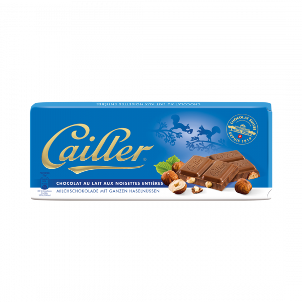 Cailler Lait Noisettes [100g] - SwissFavorites