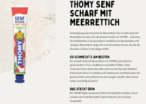 Thomy Mustard SPICY with horseradish [100g]