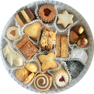Assortment of Traditional Swiss Christmas Cookies [1.25lbs]